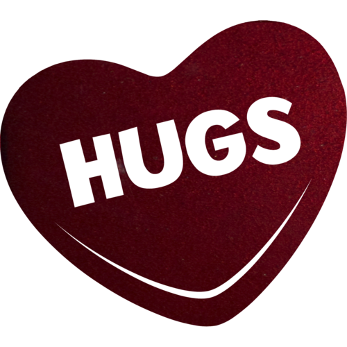Hugs Candy Heart - Metal Wall Art