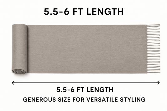 Green Apple Pashmina Winter Scarf 6 Ft Long