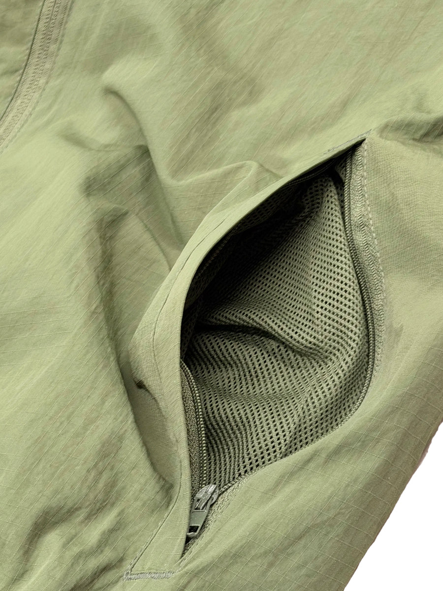 Nylon Quarter Zip Up Pullover