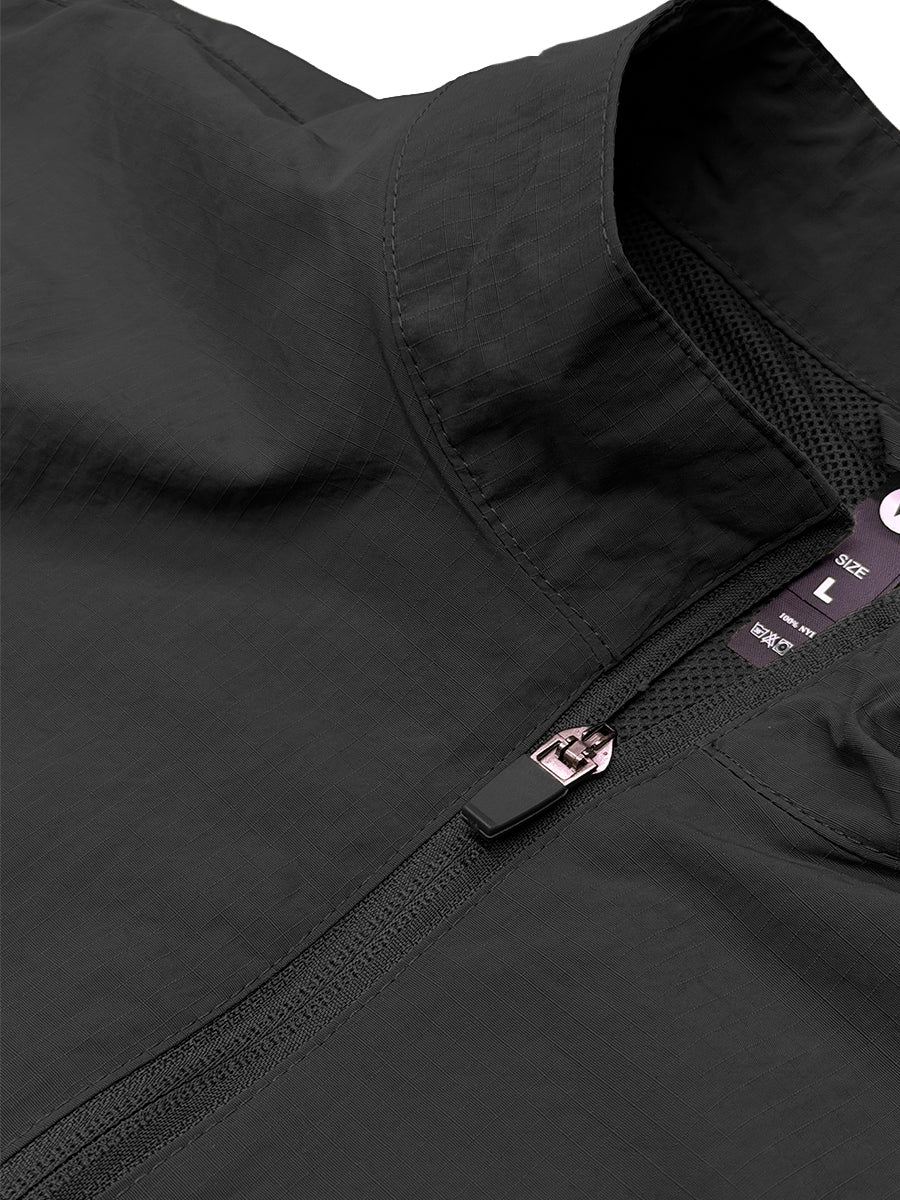 Nylon Quarter Zip Up Pullover