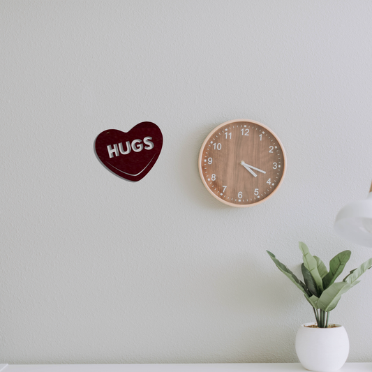 Hugs Candy Heart - Metal Wall Art