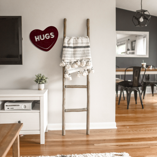 Hugs Candy Heart - Metal Wall Art