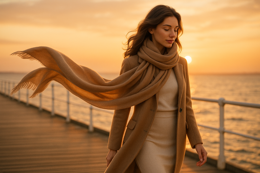 Green Apple Pashmina Winter Scarf 6 Ft Long